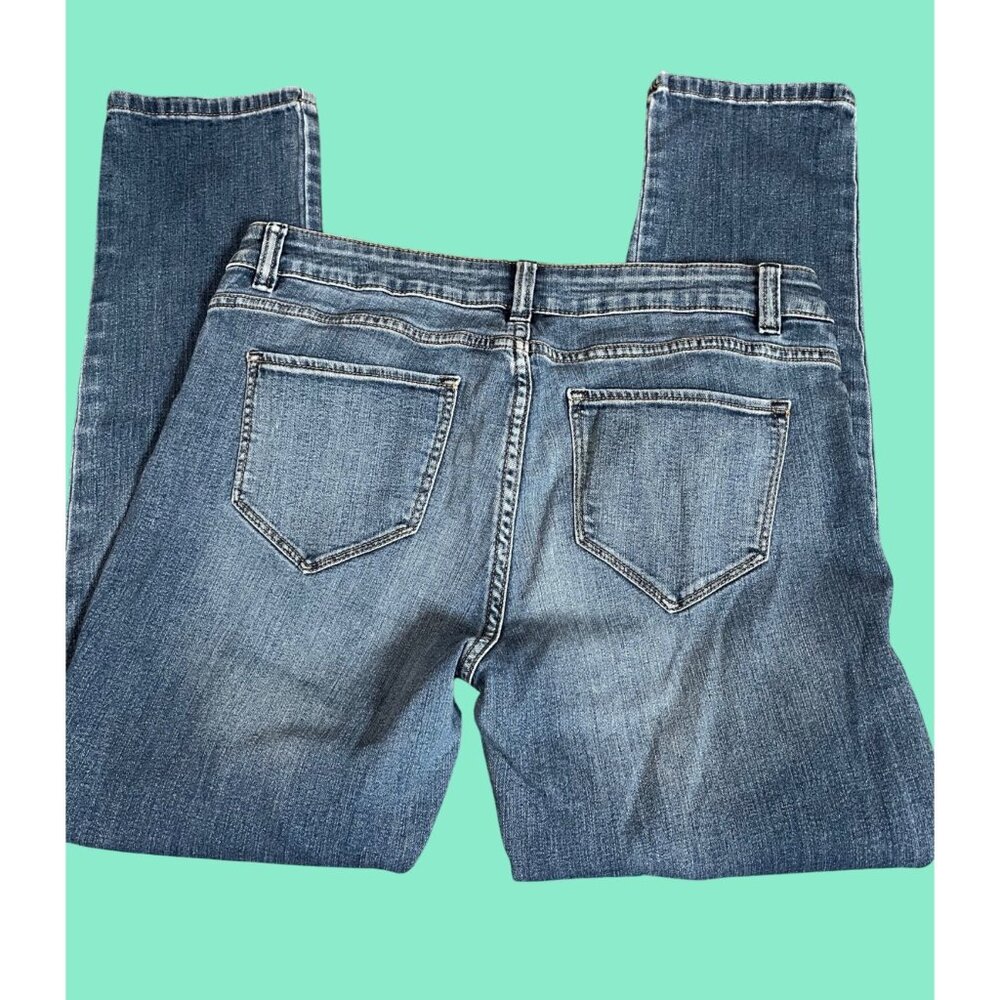 Liz Claiborne Boyfriend Skinny Jeans Size 10 Medium Wash Denim Casual Wear - Picture 4 of 4
